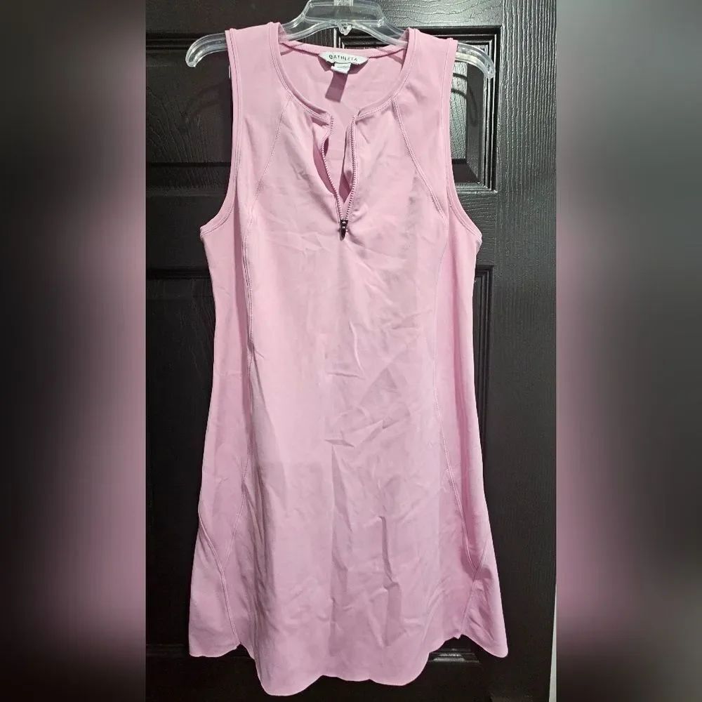 Athleta Pink Zip-Up Dress
